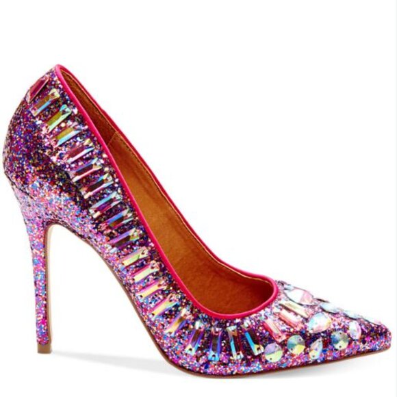 Steve Madden Galaxxie Glitter Pumps Size 8 - Picture 1 of 5
